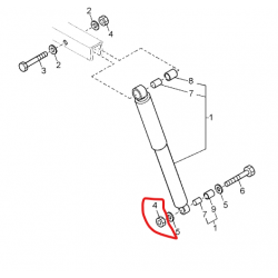 Écrou amortisseur AR pour Renault - 5001868893