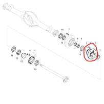 Moyeu AR pour Renault - 5001874950