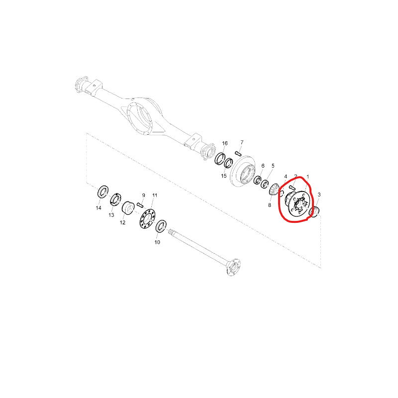 Moyeu AR pour Renault - 5001874950