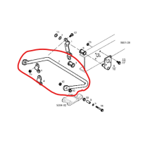 Barre stabilisatrice AR pour Iveco - 8125250