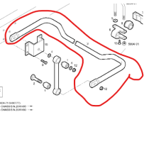 Barre stabilisatrice AV pour Iveco - 98459080