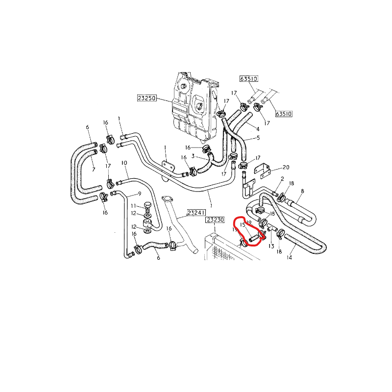 Durites pour Renault - 7400990536