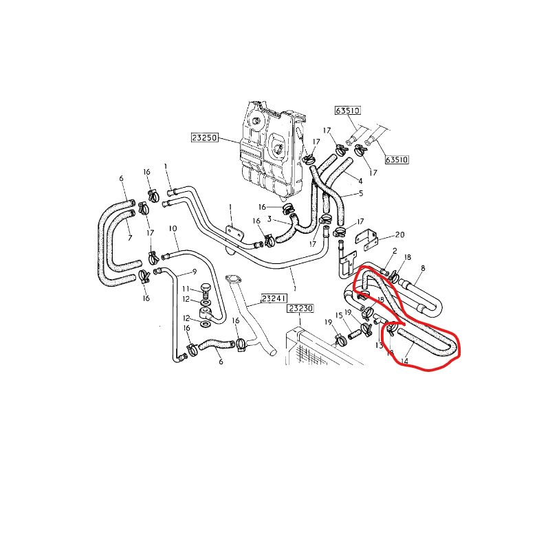 Durites pour Renault - 5200510059