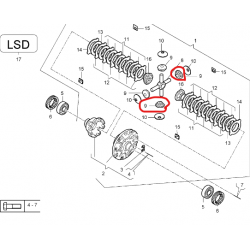 Planétaire de pont AR pour...