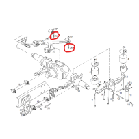Goujon de tirant de pont sup pour Mercedes - 81902100098