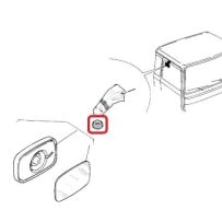 Pivot - Bague épaulée pour rétroviseur d'accostage pour Renault 5000296513
