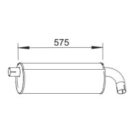 Silencieux d'échappement pour Renault B110 5010236546