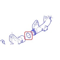 Segment de pipe d'échappement pour Scania Série 5