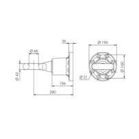 ANNEAUX DE REMORQUAGE AMOVIBLE Ø68MM SAF