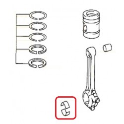 Lot de 6 coussinets de bielle (12 demi-lunes) pour Mercedes