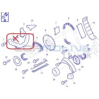 Guide de petite chaine de distribution, repère 4, pour Renault 5001869519