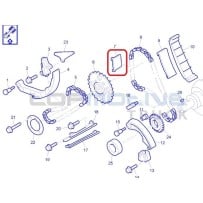 Tendeur guide de chaine de distribution, repère 7, pour Renault 5001869516