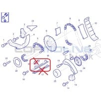 Tendeur de chaine de distribution, repère 18, pour Renault 7485145194