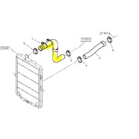 Tuyau coudé pour Renault Trucks 7482278988