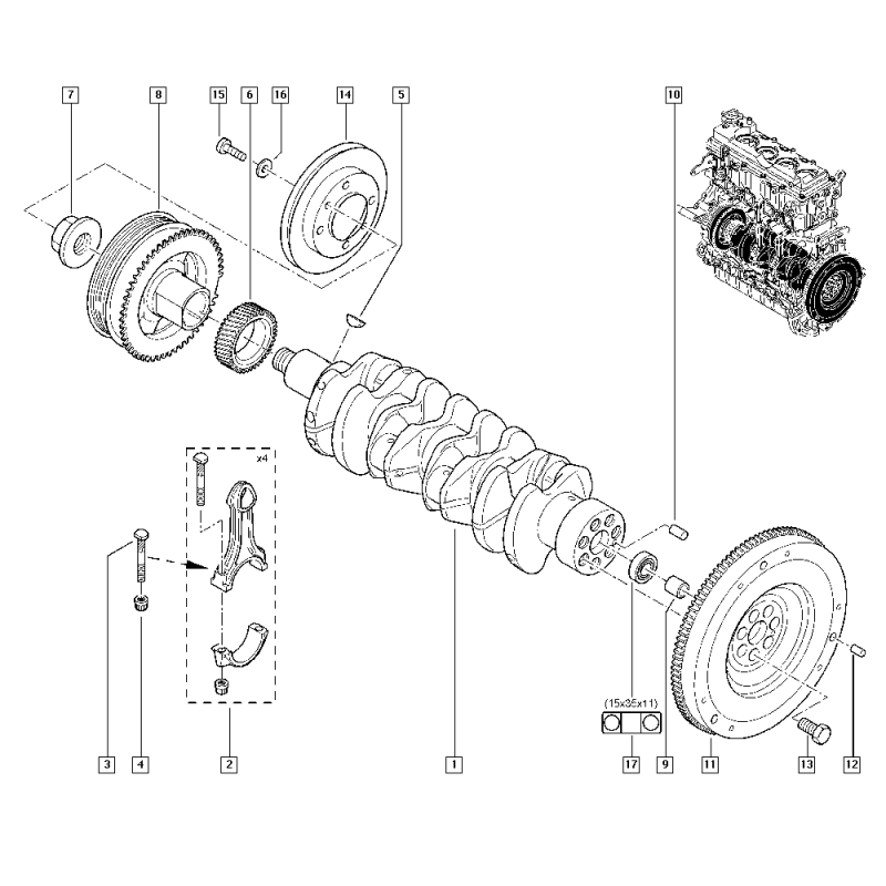 Volant moteur pour Renault Trucks 7701069245
