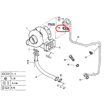 Joint de turbocompresseur pour Renault - 5000694106