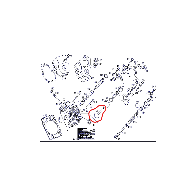 Soupape d'admission pour Mercedes - A 5410500226