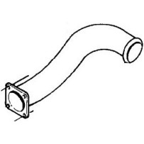 Tube échappement sortie turbo, pour Renault 5430127893