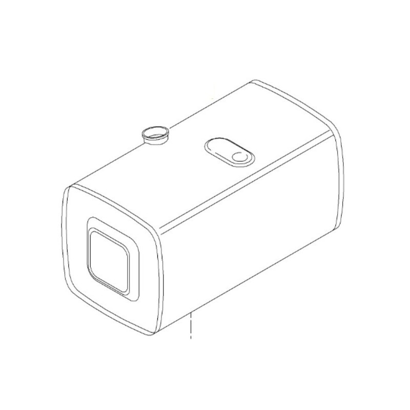 Réservoir à carburant 300L 800x620x675 en Acier, pour Man 8112215813