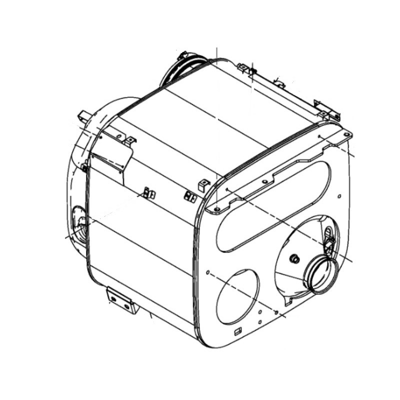 Silencieux catalytique, avec FAP, pour Man 81151036183