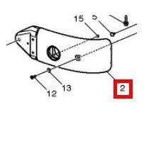 Coin inferieur de pare-chocs droit pour Renault Trucks 7482588651