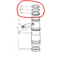 Jeu de segments pour Renault Série M - 5001825072