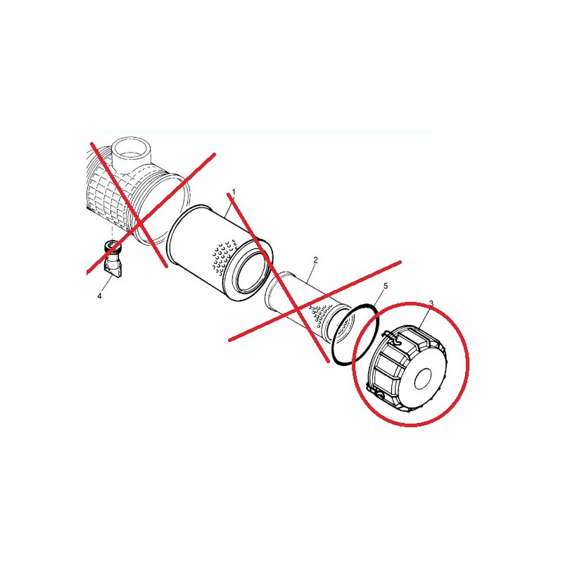 Couvercle filtre à air pour Renault Premium / Kérax