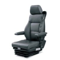 Siège Cond., Susp et lomb Pneum, avec Ceint, Tissus noir, EntrX 230mm