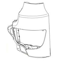 Angle coin gauche de parechoc avant pour Mercedes