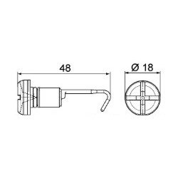Bouchon de vidange de radiateur d'eau pour Renault 5001857046