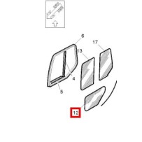 Vitre de porte basse passager pour Volvo 84550426