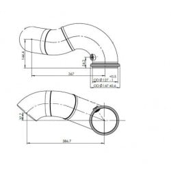 Tube après silencieux pour...