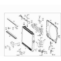 Radiateur d'eau pour Mercedes Benz 9615000400