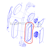 Carter de rétroviseur G pour Renault - 7484568089