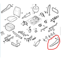 Accoudoir G pour siège conducteur pour Iveco - 42545517