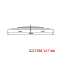 Lames de ressorts pour DAF 0371355
