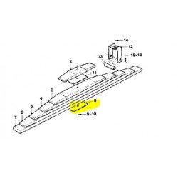Cales de lames de ressort arrière pour DAF 0689276