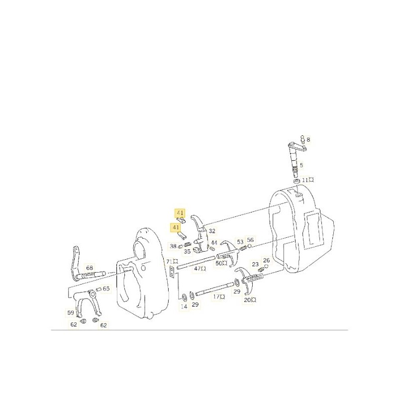 COULISSEAU pour  Mercedes Benz  4252650049
