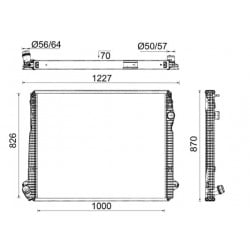 Radiateur pour Scania 2439720
