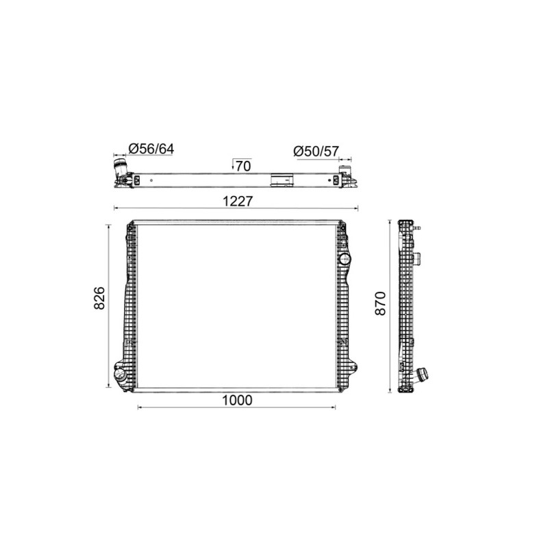 Radiateur pour Scania 2439720