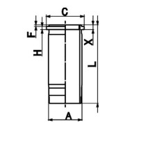 chemise de cylindre pour DAF 2022134