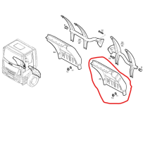 Garde boue AV G pour Iveco - 504088455