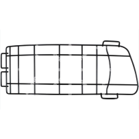 Grille de protection, phare principal, droite pour Iveco - 504054047