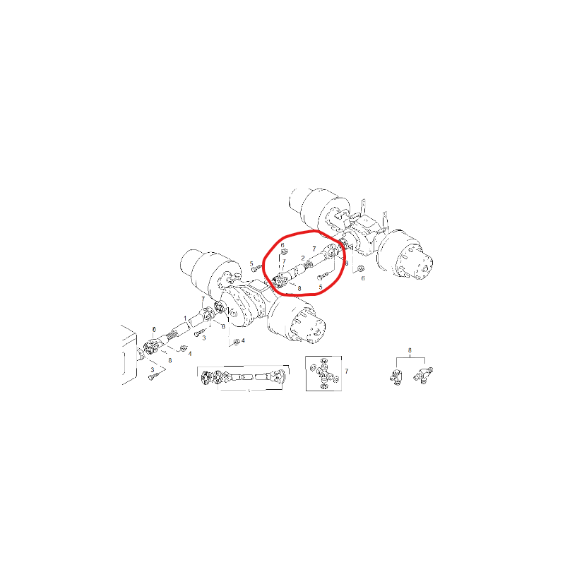 Arbre de transmission Pour Man - 81393126080