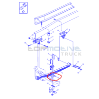 Entretoise de lame de ressort AV pour Renault - 7421175079