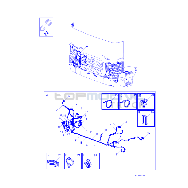 Faisceau de phare pour Renault- 7423248563