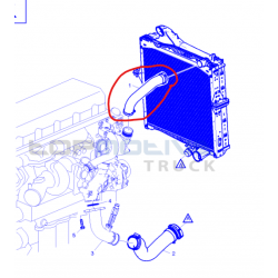 Durite Haut radiateur pour Renault - 7421700918
