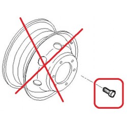 Goujon de fixation de roue pour Iveco Daily 5802812716