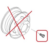 Goujon de fixation de roue pour Iveco Daily 5802812716