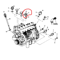 Capteur température eau pour Renault Série M / G / R